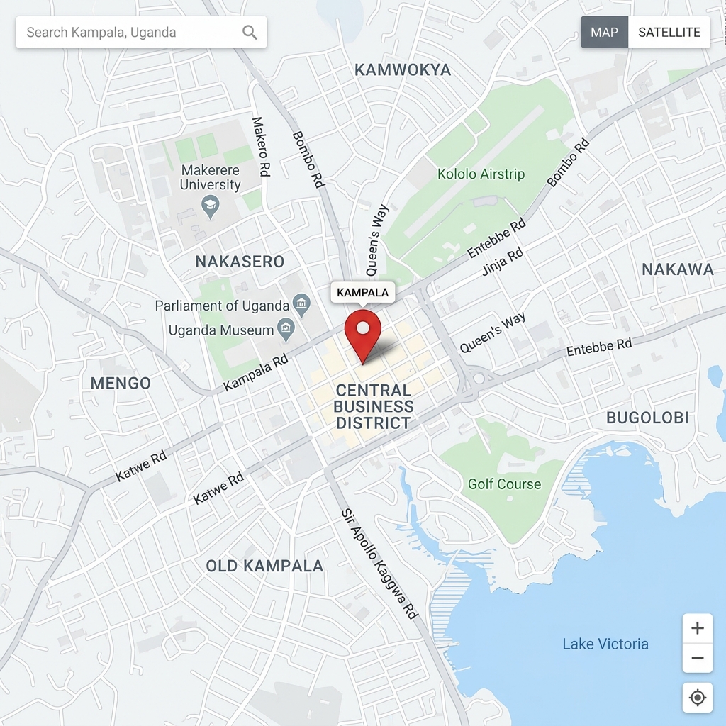 Map of Kampala